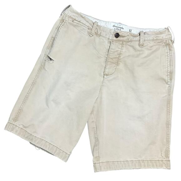 Abercrombie & Fitch Men's Tan Shorts Size 32 - Picture 1 of 10